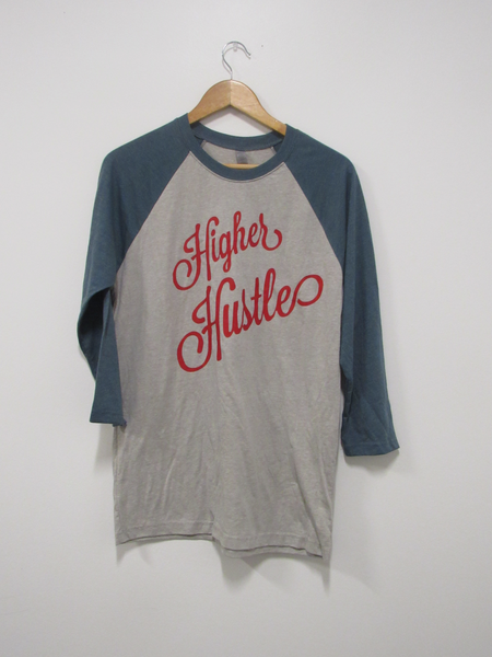 Blue Red Grey Raglan